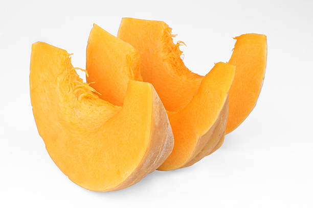 istock Three pieces of a pumpkin 118324201