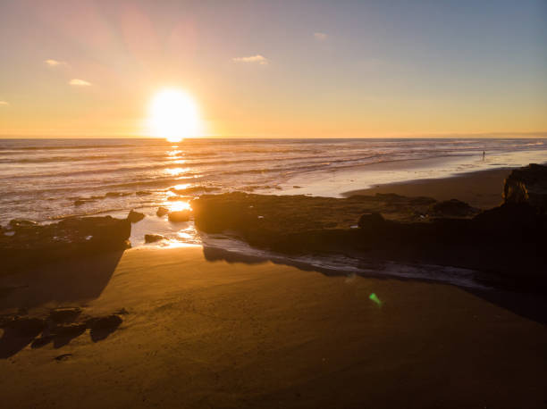 istock Sunset in a beach of southern Chile 1183243363