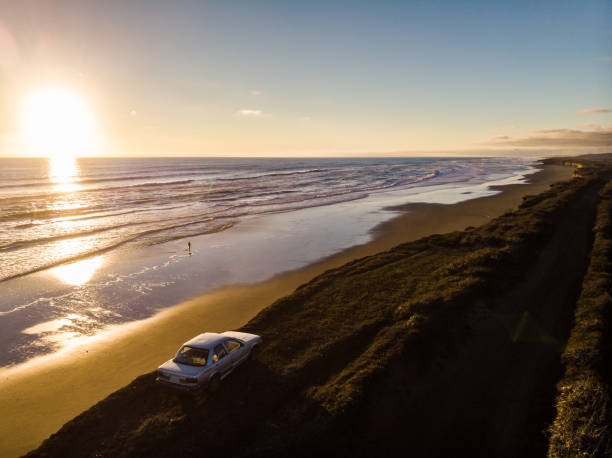 istock Sunset in a beach of southern Chile 1183243374