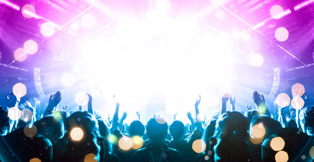 istock Concert crowd in front of a live stage 1183245232