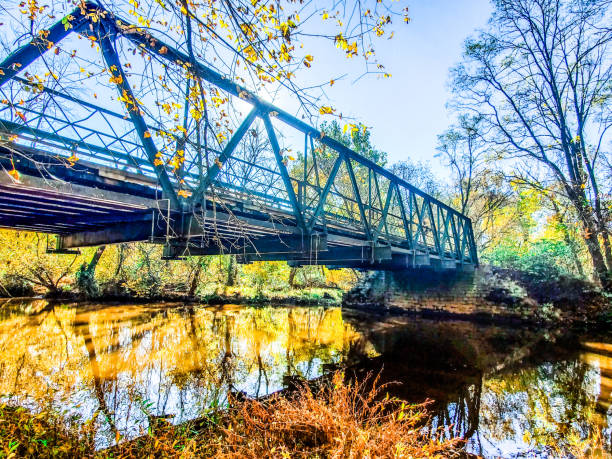 istock Historic Iron Bridge Rd. Bridge over Crosswicks Creek, NJ 1183247142