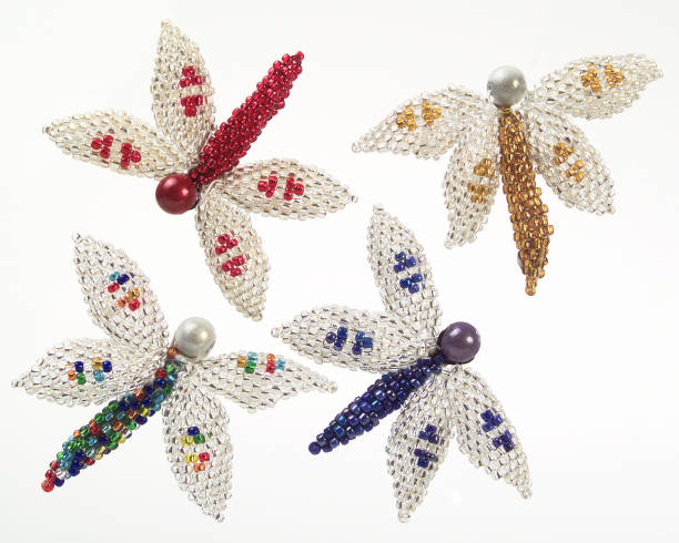 istock four beaded dragon flies Christmas tree decorations 1183247450
