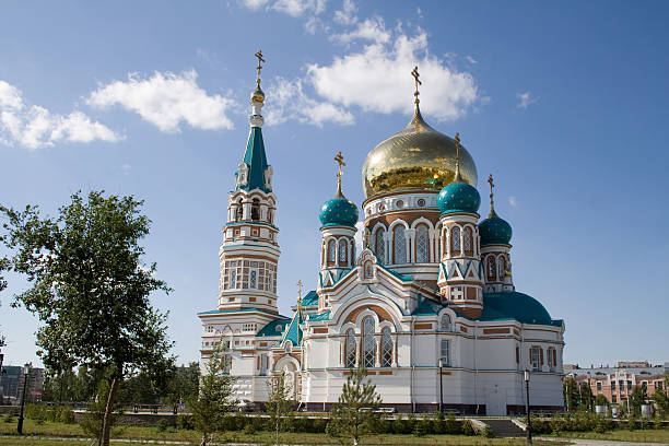 istock Dormition Cathedral in Omsk, Russia 118325215