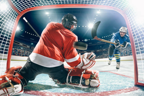 istock Ice hockey player in action 1183254478
