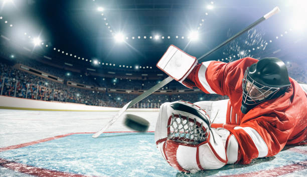 istock Ice hockey player in action 1183254497