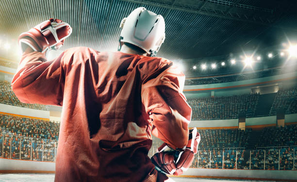istock Ice hockey player in action 1183254502