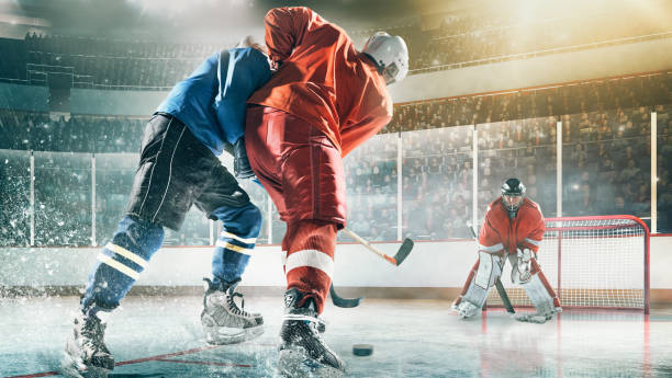 istock Ice hockey player in action 1183254505