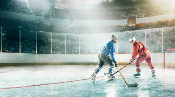istock Ice hockey player in action 1183254511