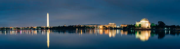 вашингтон, округ колумбия cityscapes томас джефферсон мемориал - the mall usa washington dc monument стоковые фото и изображения