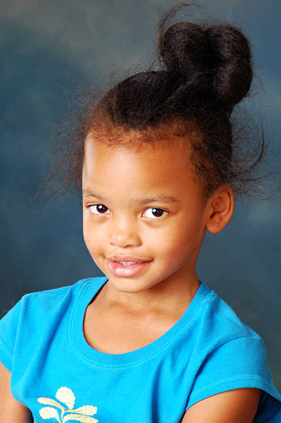 istock Little girl with blue 118326034