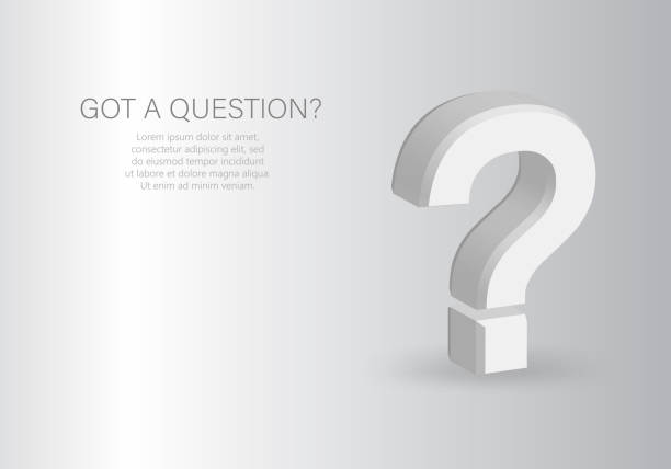 ilustrações de stock, clip art, desenhos animados e ícones de three dimensional question sign isolated on white. quiz or question and answer theme poster or banner, helpful faq, information board. q and a icon. demanded information symbol. - dependency assistance help advice