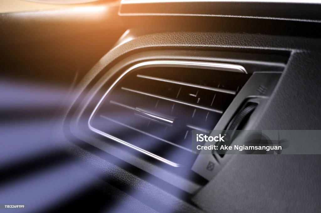 Picture of cool breeze from the air conditioner in the car Air Conditioner Stock Photo