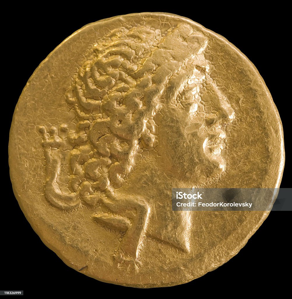 Gold antiken Geld. - Lizenzfrei Antike Kultur Stock-Foto