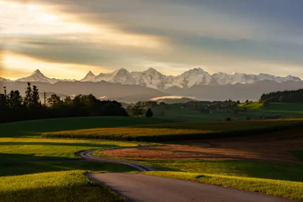 Sunrise from Gurten. Bern, Switzerland