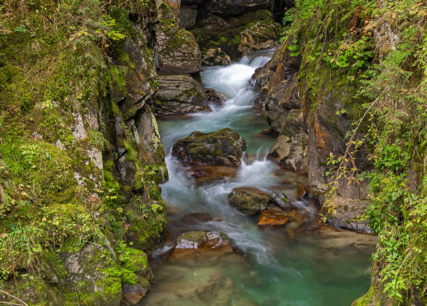 Waterfall in Gilfenklamm gorge near Sterzing (Vipiteno), South Tyrol