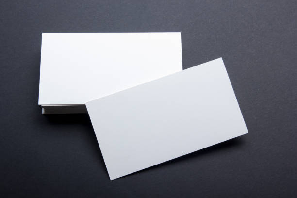 istock Business cards blank. Mockup on color background. Flat Lay. copy space for text 1183288470