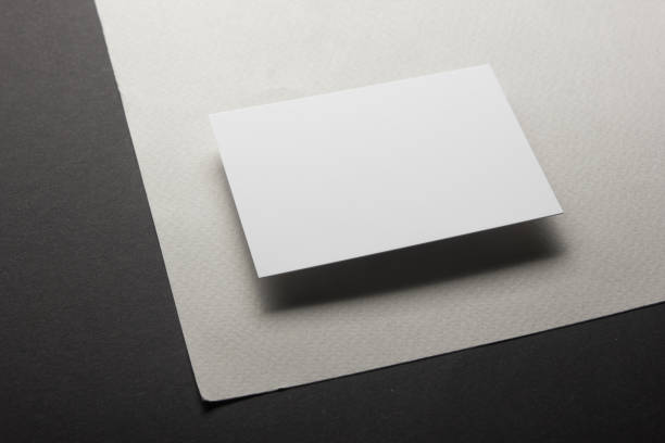 istock Business cards blank. Mockup on color background. Flat Lay. copy space for text 1183289316