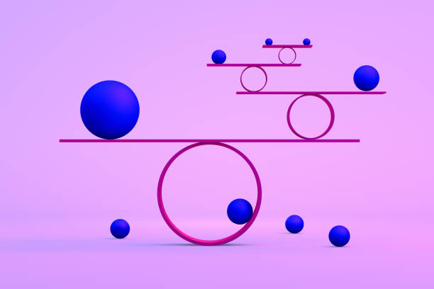 istock Balance, Minimal Concept, Neon Lights 1183290251