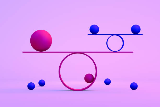 istock Balance, Minimal Concept, Neon Lights 1183290300
