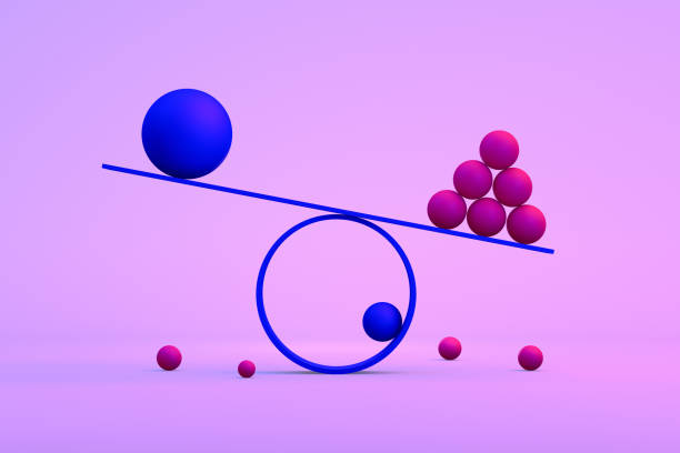 istock Balance, Minimal Concept, Neon Lights 1183291884
