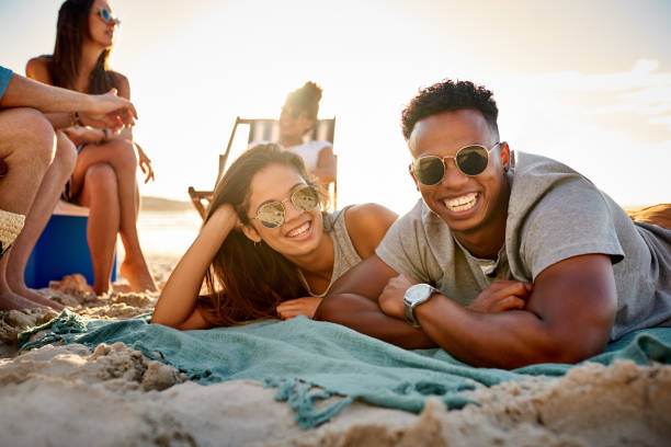 nós reservamos nosso lugar na praia - booked - fotografias e filmes do acervo