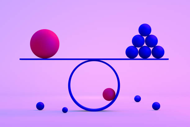 istock Balance, Minimal Concept, Neon Lights 1183291941