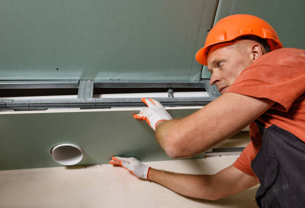istock Installation of drywall. 1183295327