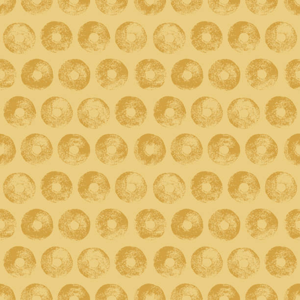 bildbanksillustrationer, clip art samt tecknat material och ikoner med munkar stämpel bakgrund. - bagel