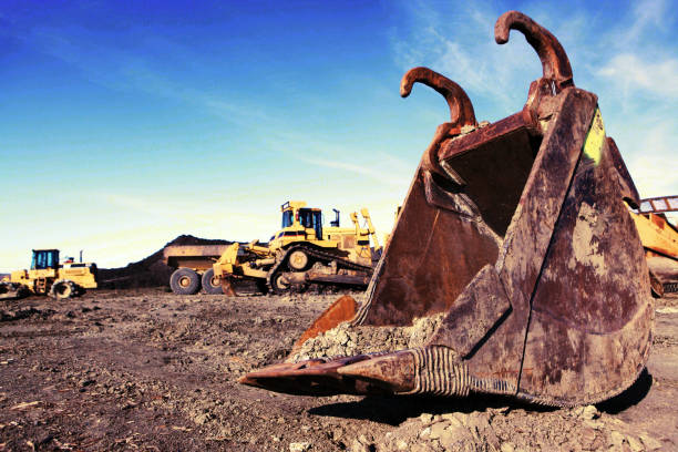 istock Heavy land moving equipment in Cochrane, Alberta, Canada 1183299376