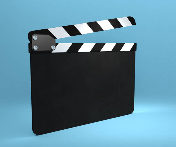 istock Clapboard action cinema negative film reel 1183299764