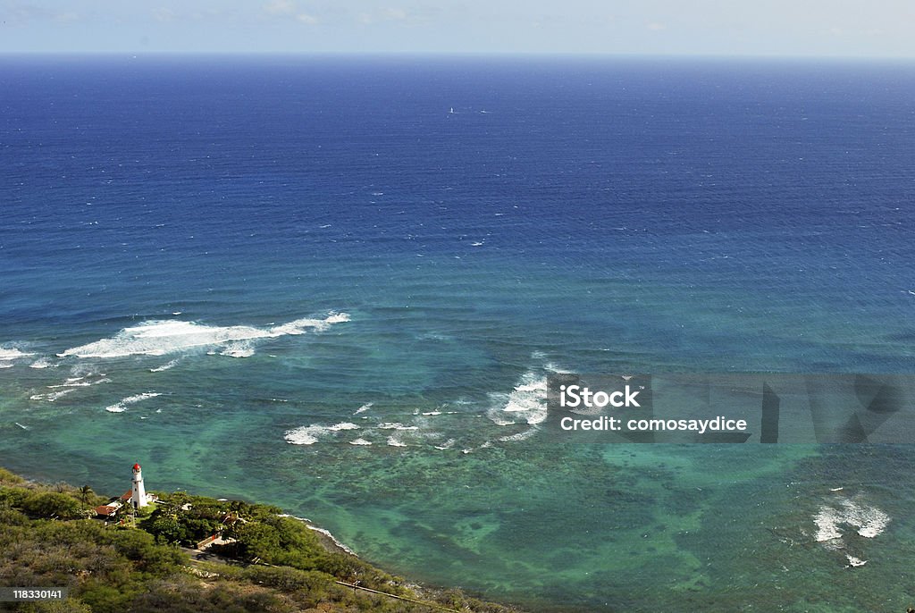 Cabeça de diamante Farol-Oahu, havaí. - Royalty-free Ao Ar Livre Foto de stock