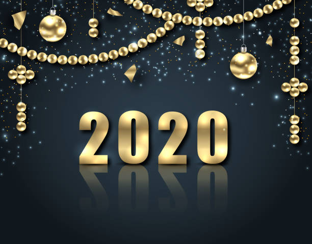 istock Golden Celebration Background for Happy New Year 2020 1183310665