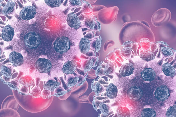 istock Viral disease, virus, bacteria, cell, 3d illustration 1183310940