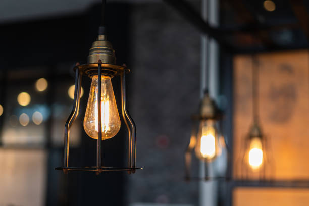 istock Modern Coffee shop Light bulbs Marketing Idea 1183312917