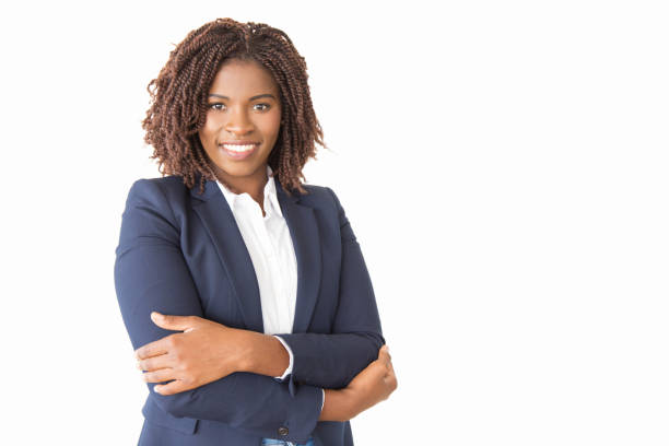 istock Happy successful female consultant looking at camera 1183316141
