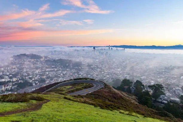 Photo of San Francisco in morning fog