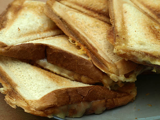 istock Cheese toast sandwich closeup 118332382