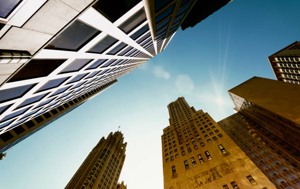 istock Skyscrapers from Below, Downtown Chicago. 1183324227