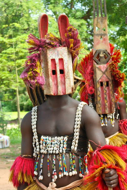 mali - dogon tribe stock-fotos und bilder