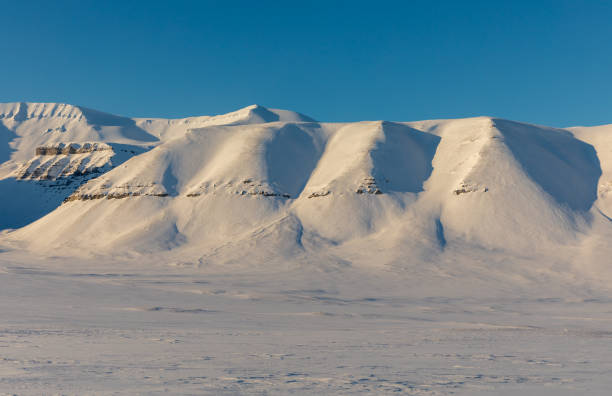 istock Arctic winter landscape with snow covered mountains on Svalbard, Norway 1183325705