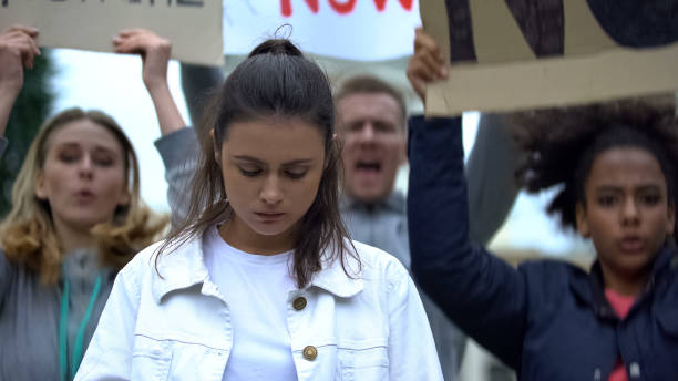 istock Sad domestic violence victim looking down, protest against harassment and abuse 1183327086
