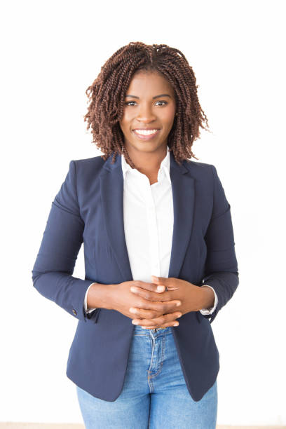 istock Happy successful female entrepreneur looking at camera 1183334087