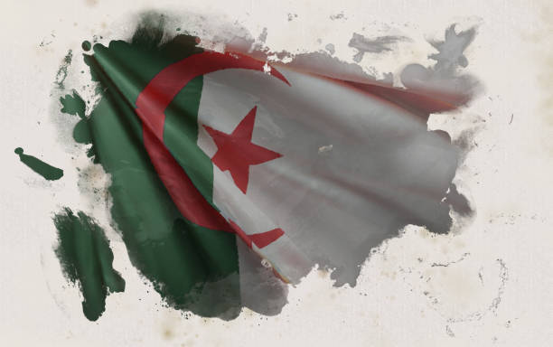 Algerian Flag, Algeria National Colors Background  <<3D Rendering>> Algerian Flag, Algeria National Colors Background  <<3D Rendering>> algeria stock pictures, royalty-free photos & images