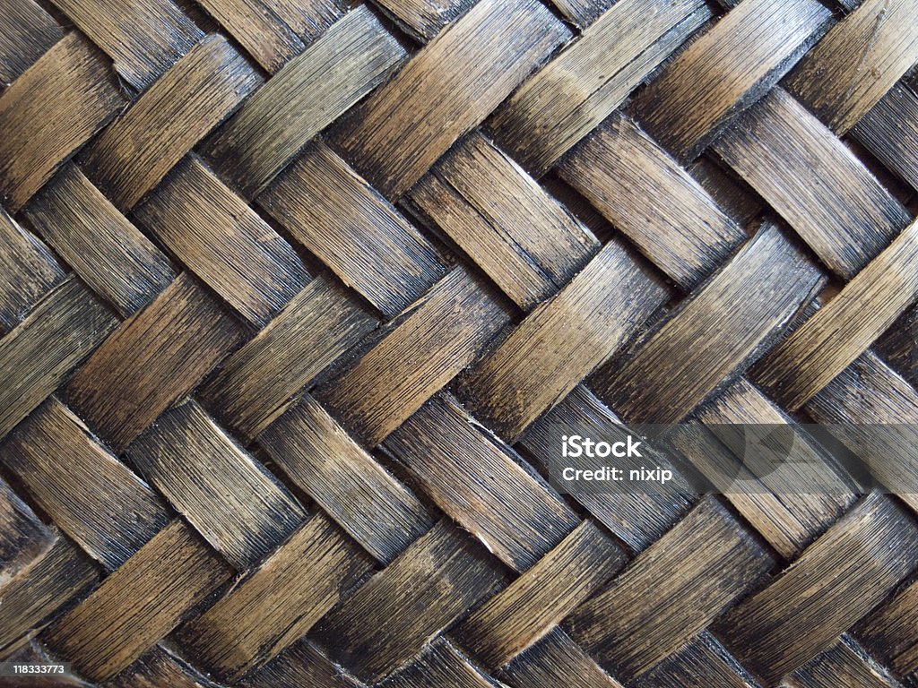 Textura de fundo escuro Natural de rotim - Royalty-free Artigo de Decoração Foto de stock