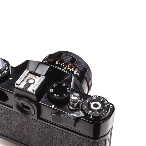 istock An old analog camera and free space for text. 1183339907