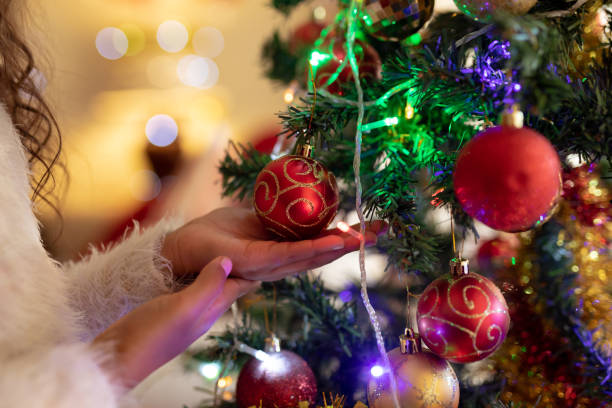 istock Girl at home at Christmas time 1183341498