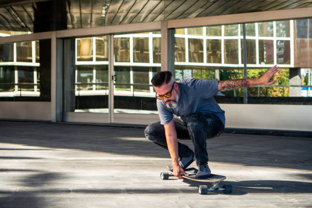 istock Skater riding a skateboard 1183344134