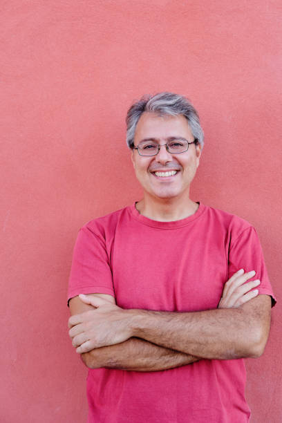 istock Mature Man Portrait in Red 1183345106