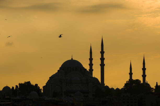 istock Silhouette of mosque 1183345261