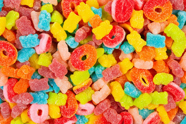 istock Assorted gummy candies. Top view. Jelly  sweets. 1183347839